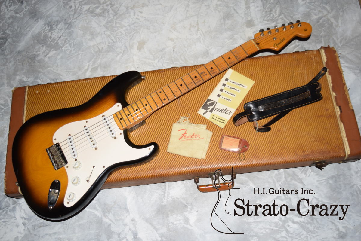 Early 54 Sunburst Maple neck VG 2240 H.I.Guitars Inc. Vintage Fender Stratocaster Specilized Shop